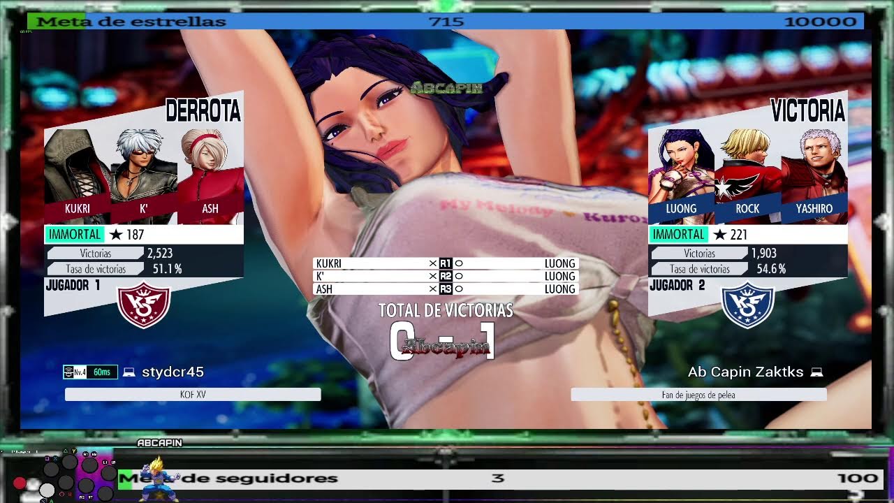 retas kof o fornite o garou cotw