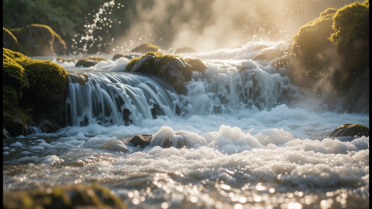 4 Hours Relaxing Piano Music With Water and Bird Sounds