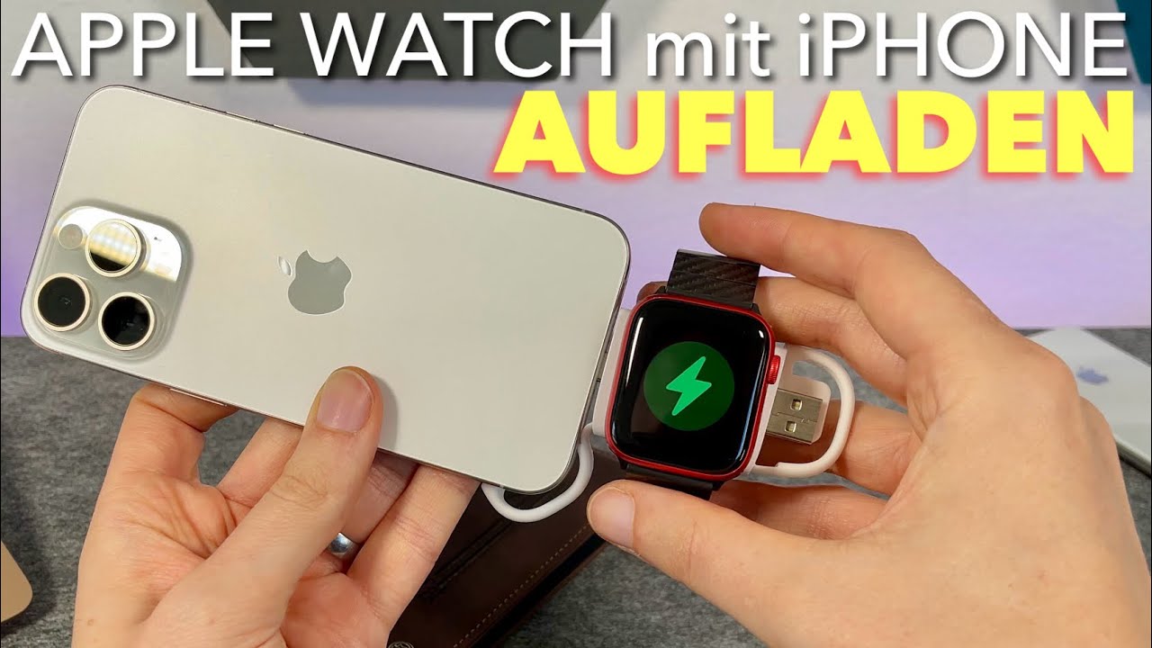 Apple Watch mit dem iPhone aufladen - So geht das gaaanz EINFACH - Anleitung Tutorial