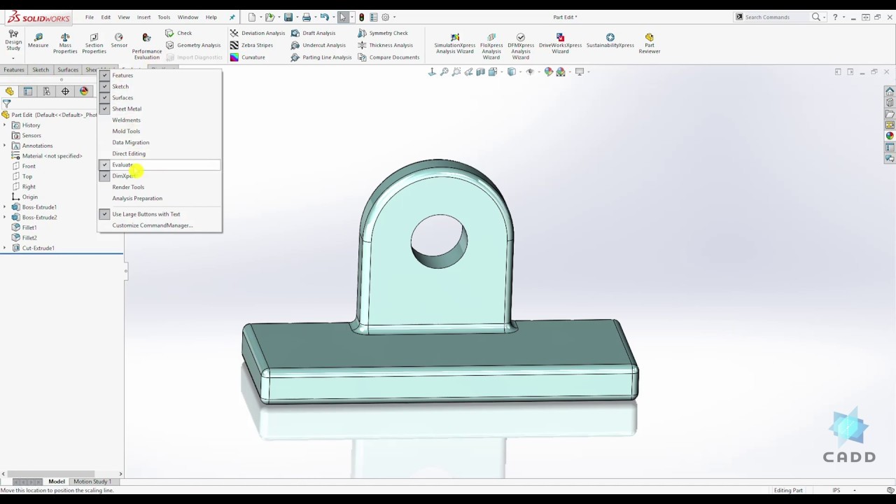SolidWorks Tutorial for Beginners #75 - Measuring Tool