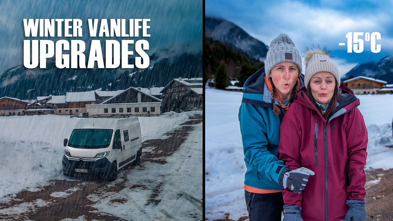 PLANS TO STOP OUR DIY CAMPERVAN FROM FREEZING!? Winter van life upgrades (Ep.1)