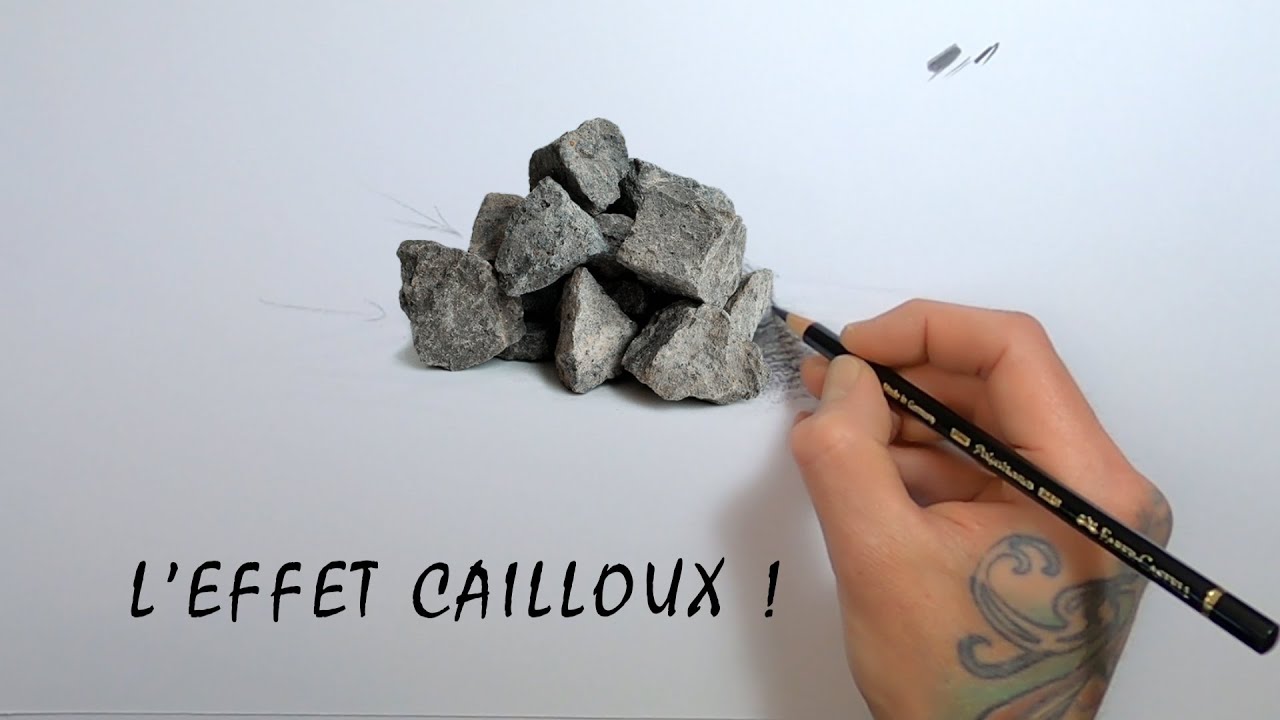 [DESSINER-FACILE] Comment faire en dessin un effet caillou ou pierre ?