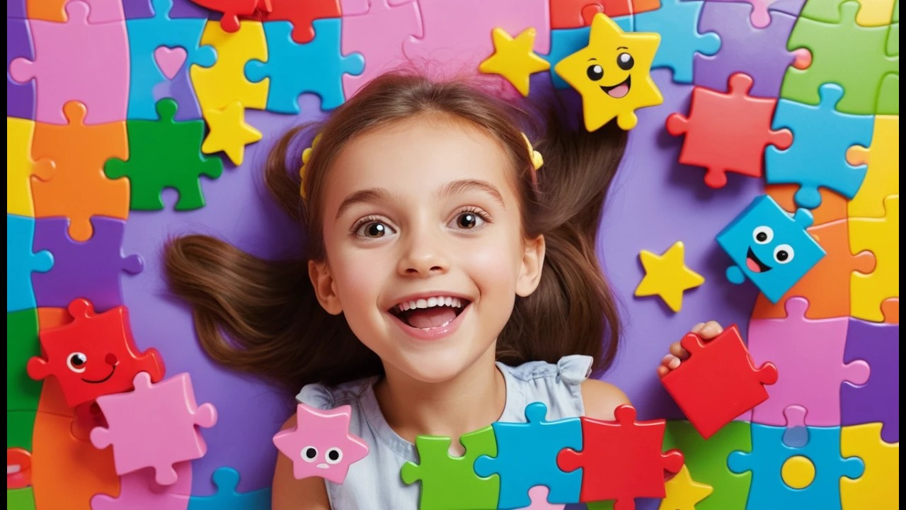 Sieben kleine Spielzeugpuzzles Klick, Klick, Klick | Logik-Lied & Puzzlespaß für Kinder