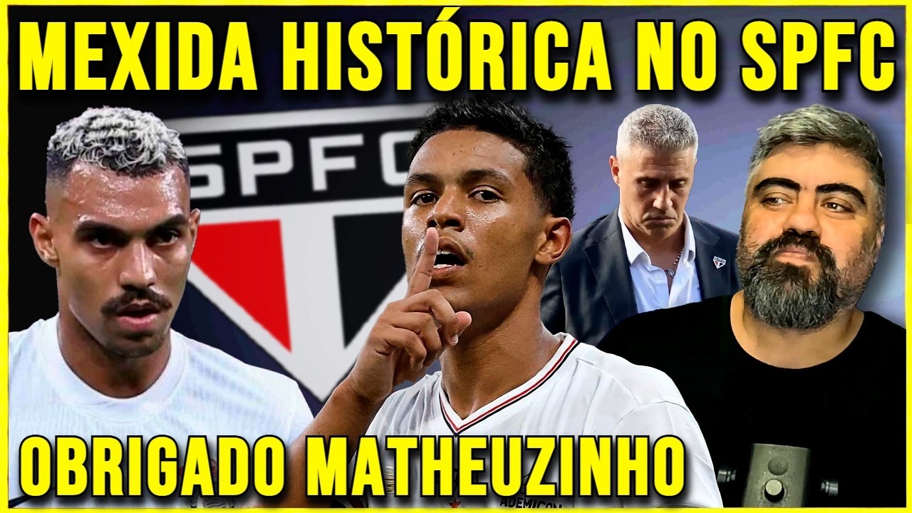 REFORMULAÇÃO HISTÓRICA SIM!!! SÃO PAULO GIGANTESCO ACABA DE ACERTAR NOVAMENTE! SPFC MUDOU DEMAIS!