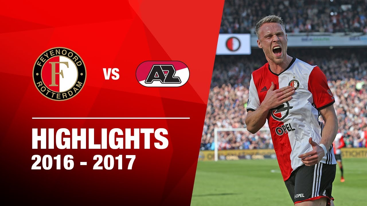 HATTRICK voor NICOLAI JØRGENSEN | Highlights Feyenoord - AZ | Eredivisie 2016-2017