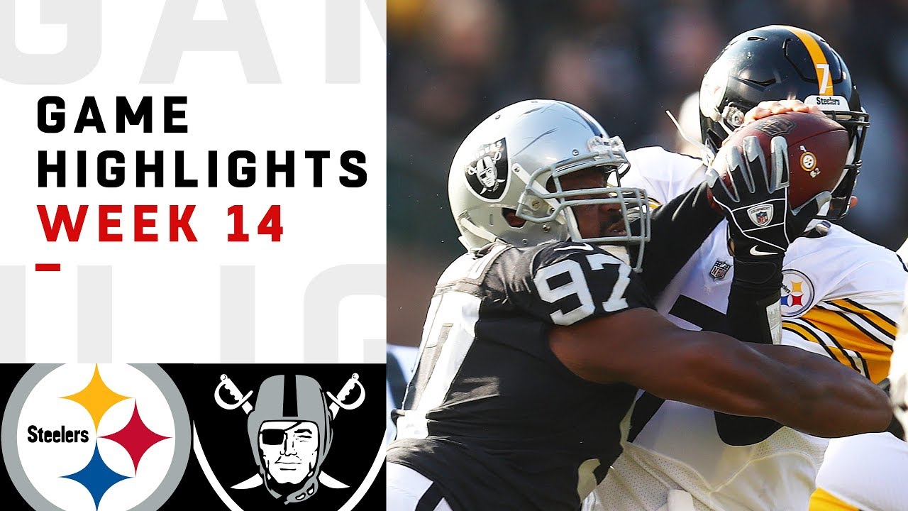 Steelers vs. Raiders Week 14 Highlights | NFL 2018