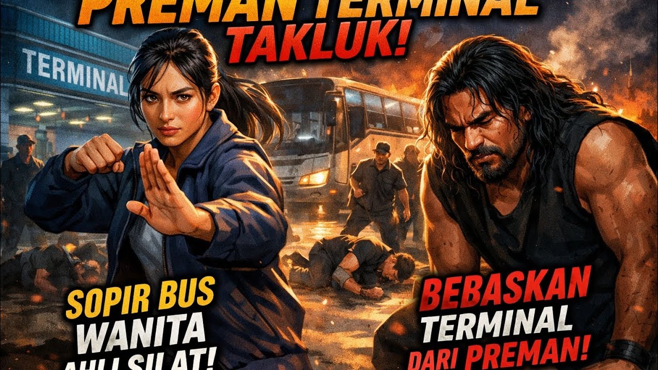 KISAH VIRAL ❗GADIS CATIK SOPIR BUS AHLI SILAT TUMBANGKAN SEKELOMPOK PREMAN TERMINAL 