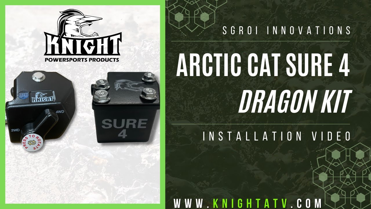 Arctic Cat Sure 4 Dragon Kit Installation (FIXES ANY 4WD ISSUE)