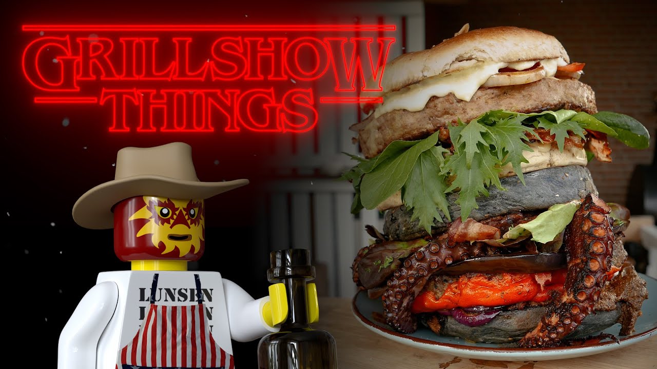STRANGER THINGS BURGER | Die Grillshow 506 #strangerthings #lego #bbq