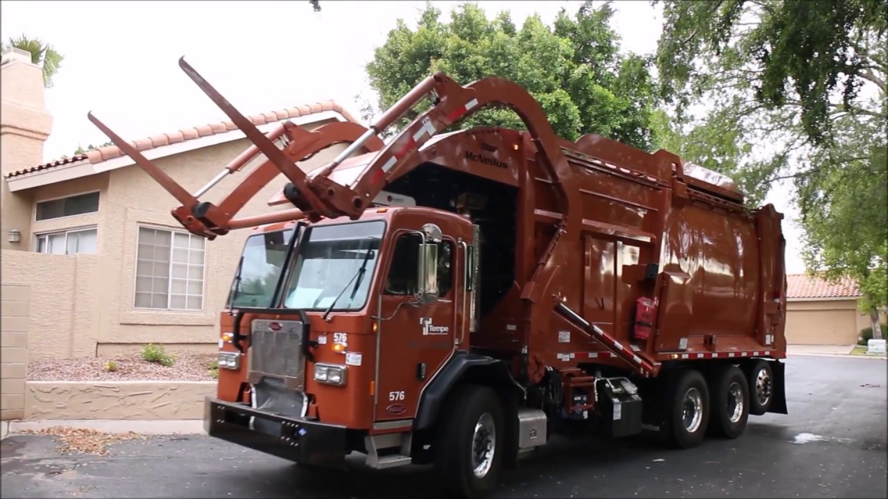 2017 Peterbilt McNeilus Front Loader Garbage Truck