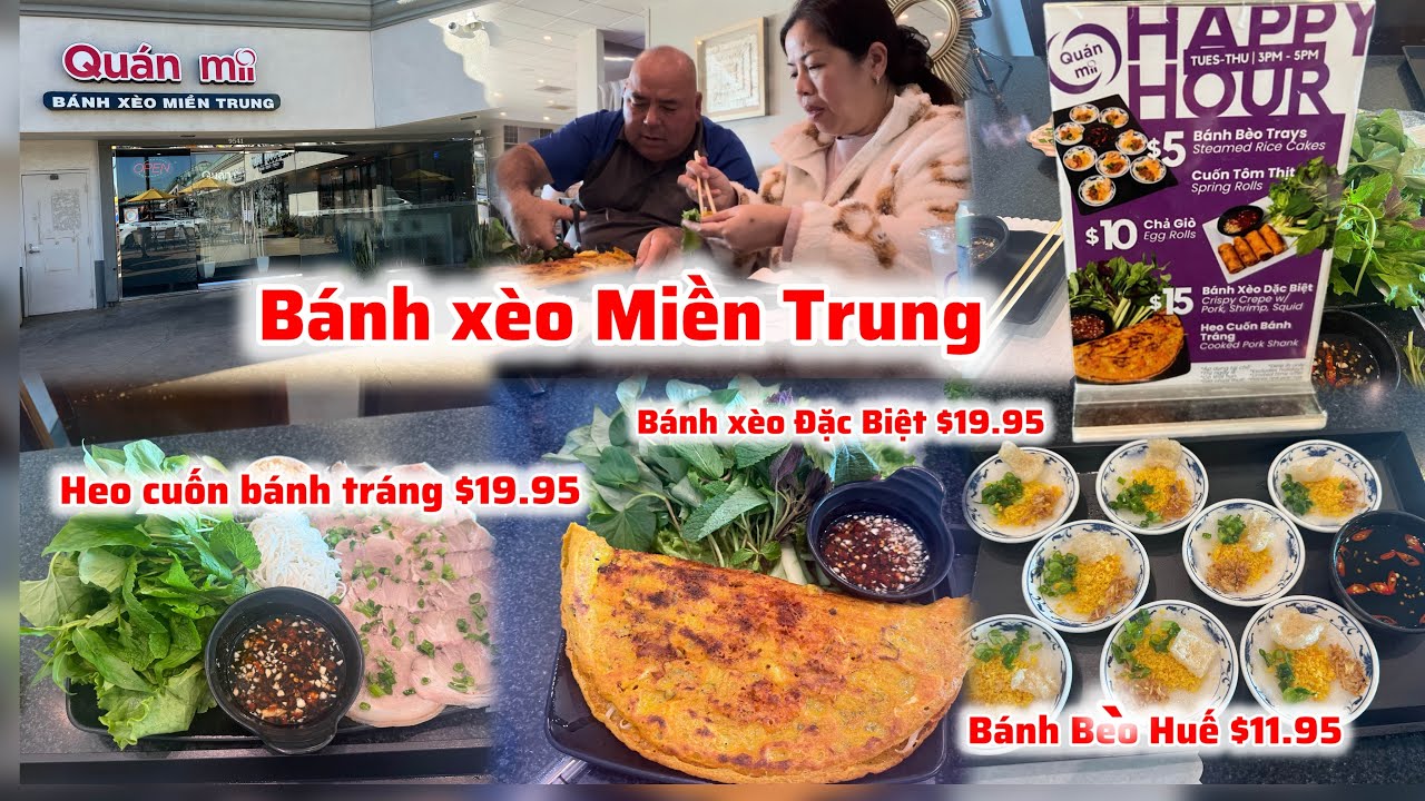 ĐI Ăn Quán Mi Bánh Xèo Miền Trung,Quá Ngon Với Bánh Xèo Miền Trung,