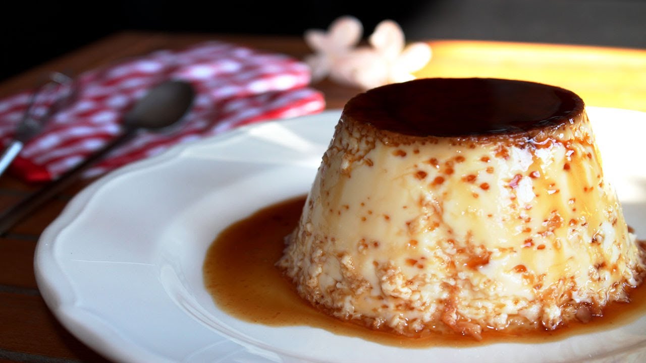 Flan de huevo casero sin lactosa con caramelo 🍮/ Caramel Flan