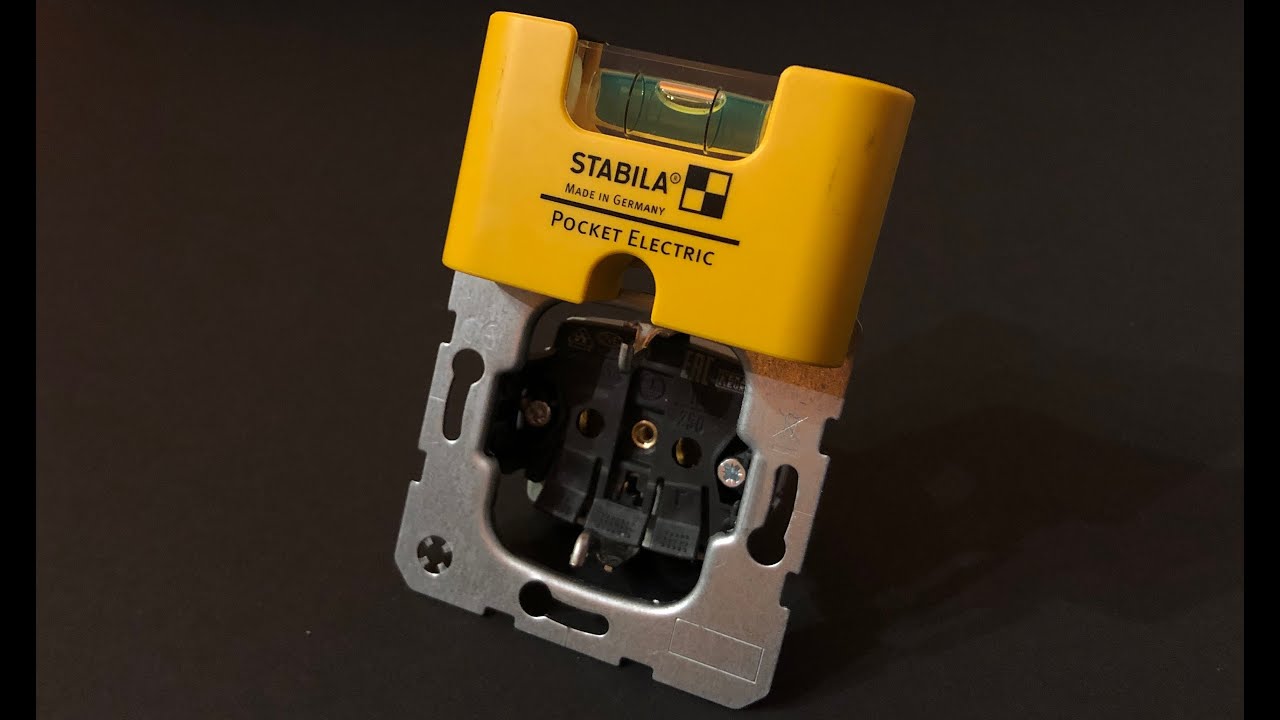 Stabila Pocket Electric 18115 Poziomnica do przełącznik&oacute;w i gniazd podtynkowych