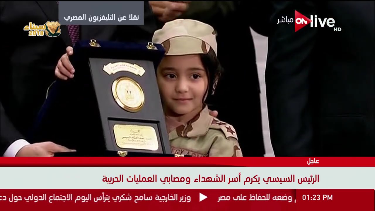 الرئيس السيسي يكرم أسر الشهداء ومصابي العمليات الحربية
