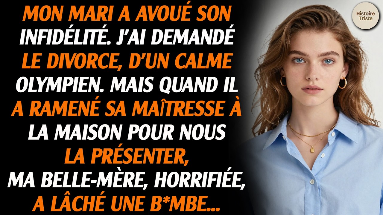Mon mari a avoué son infidélité et a demandé le divorce. Mais lorsqu'il a ramené sa maîtresse, sa...