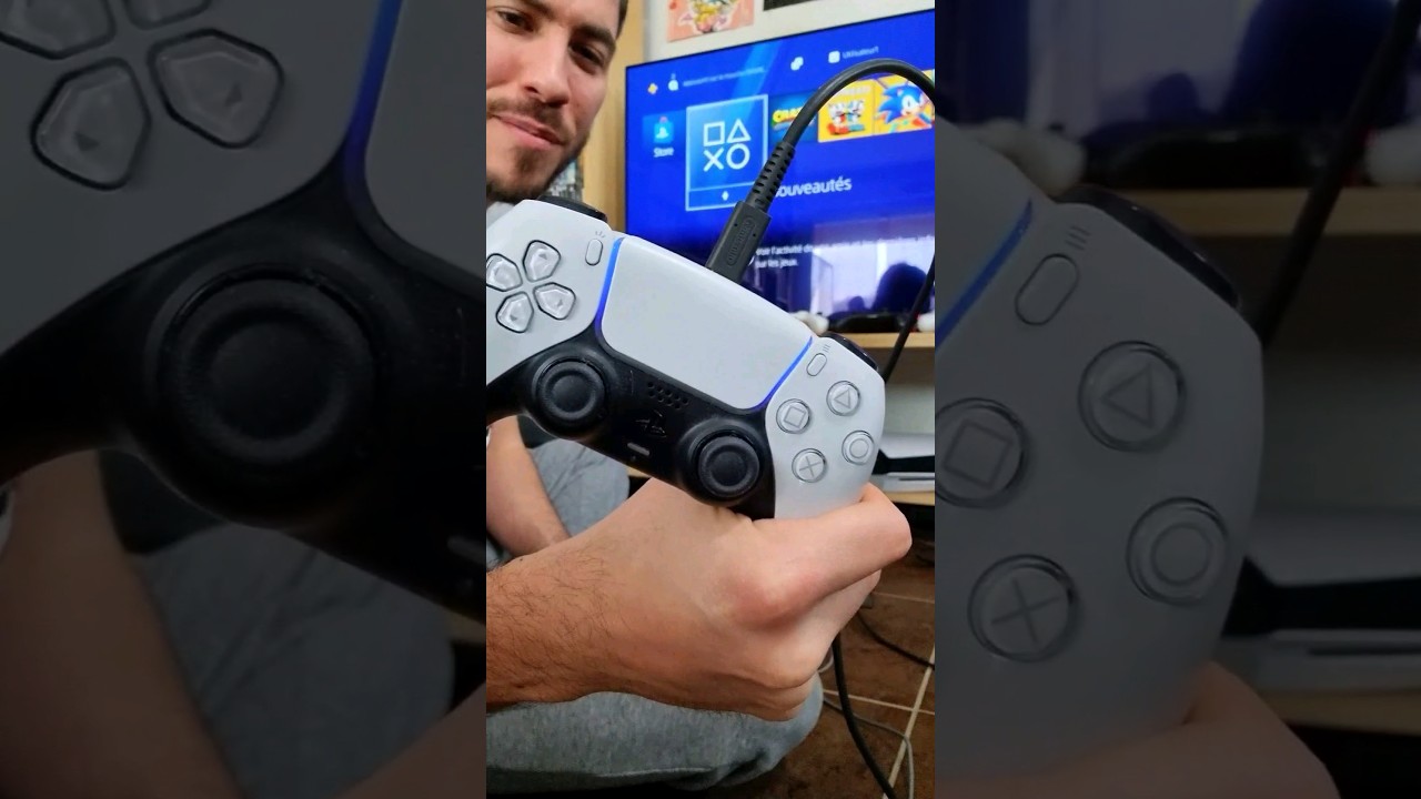 Manette PS5 sur PS4, c'est possible ? #ps4 #ps5 #manette