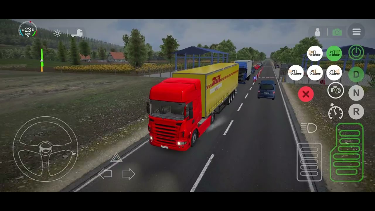 Universal truck simulator longe drive with scania truck