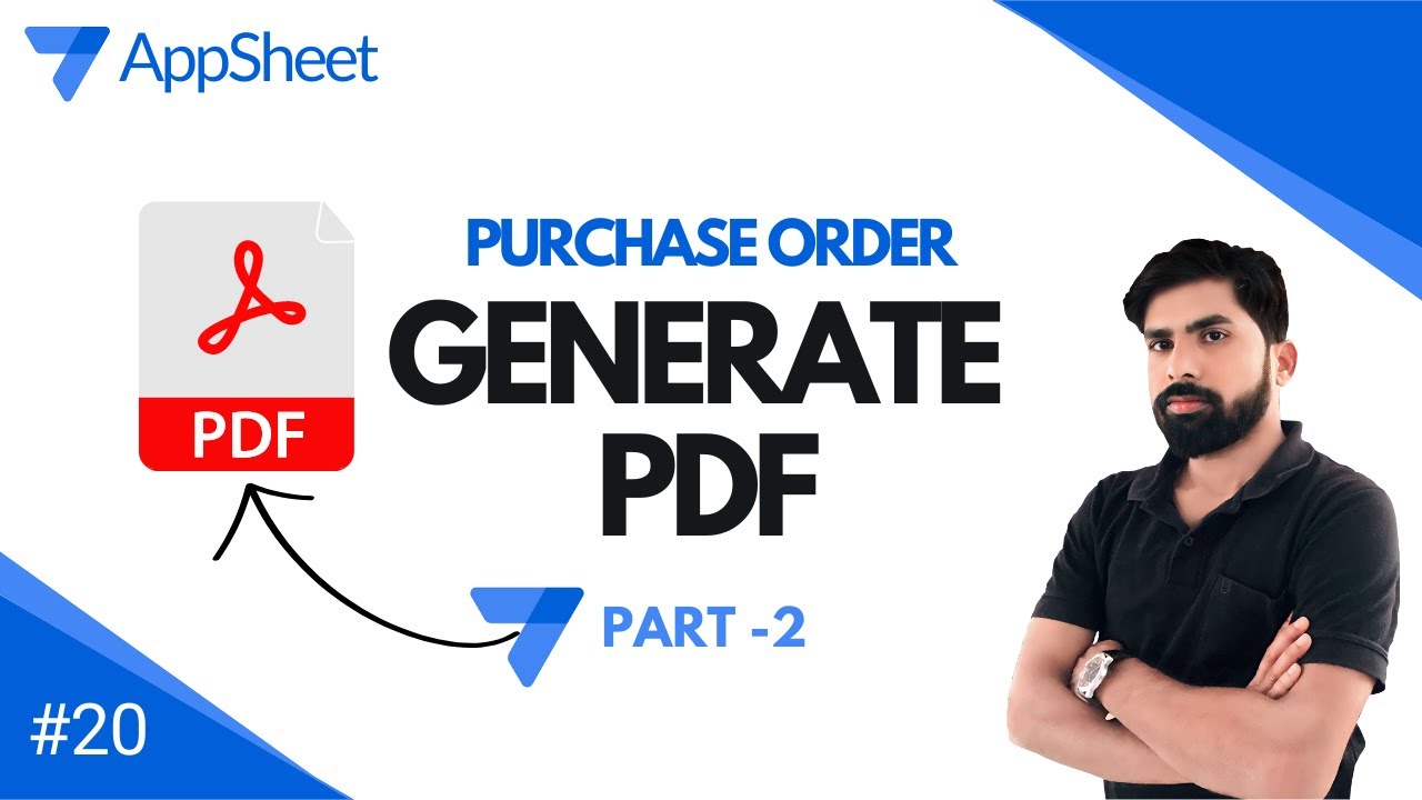 AppSheet: How to Create Purchase Orders in Minutes | Generate PDF Using AppSheet [Hindi]