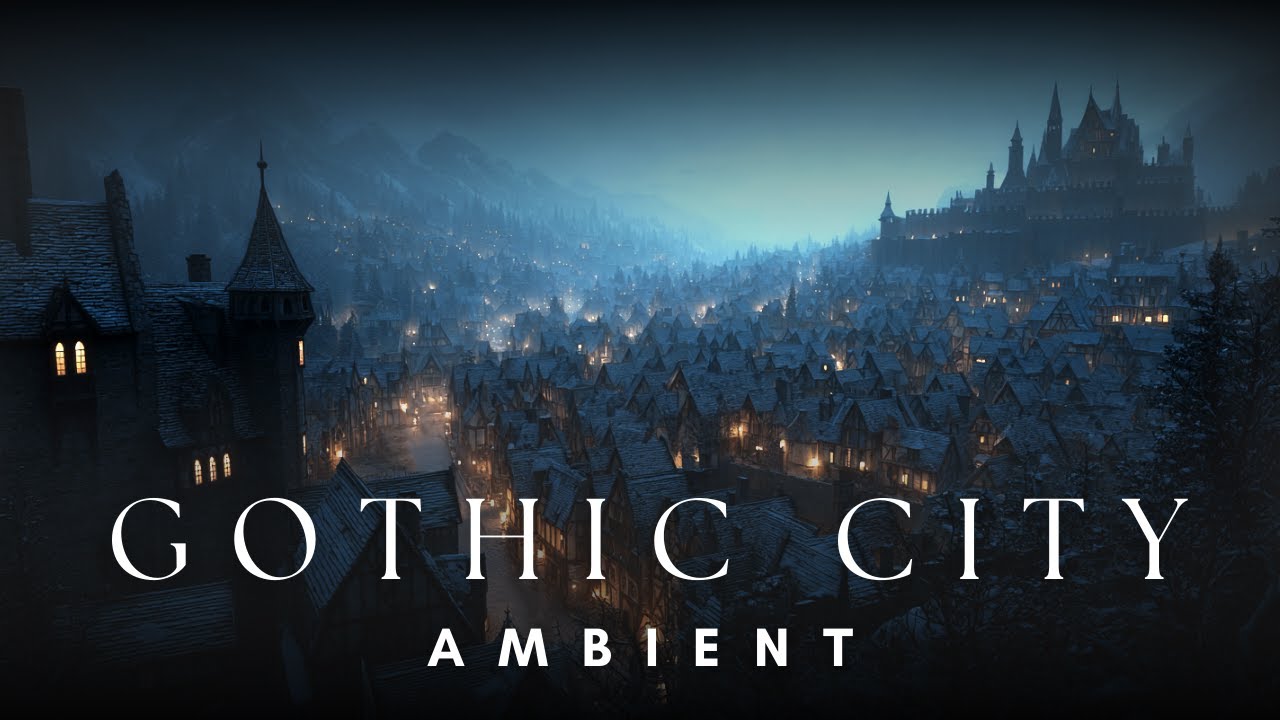 Peaceful Medieval Winter Scene | Fireplace & Blizzard Ambience for 4 Hours