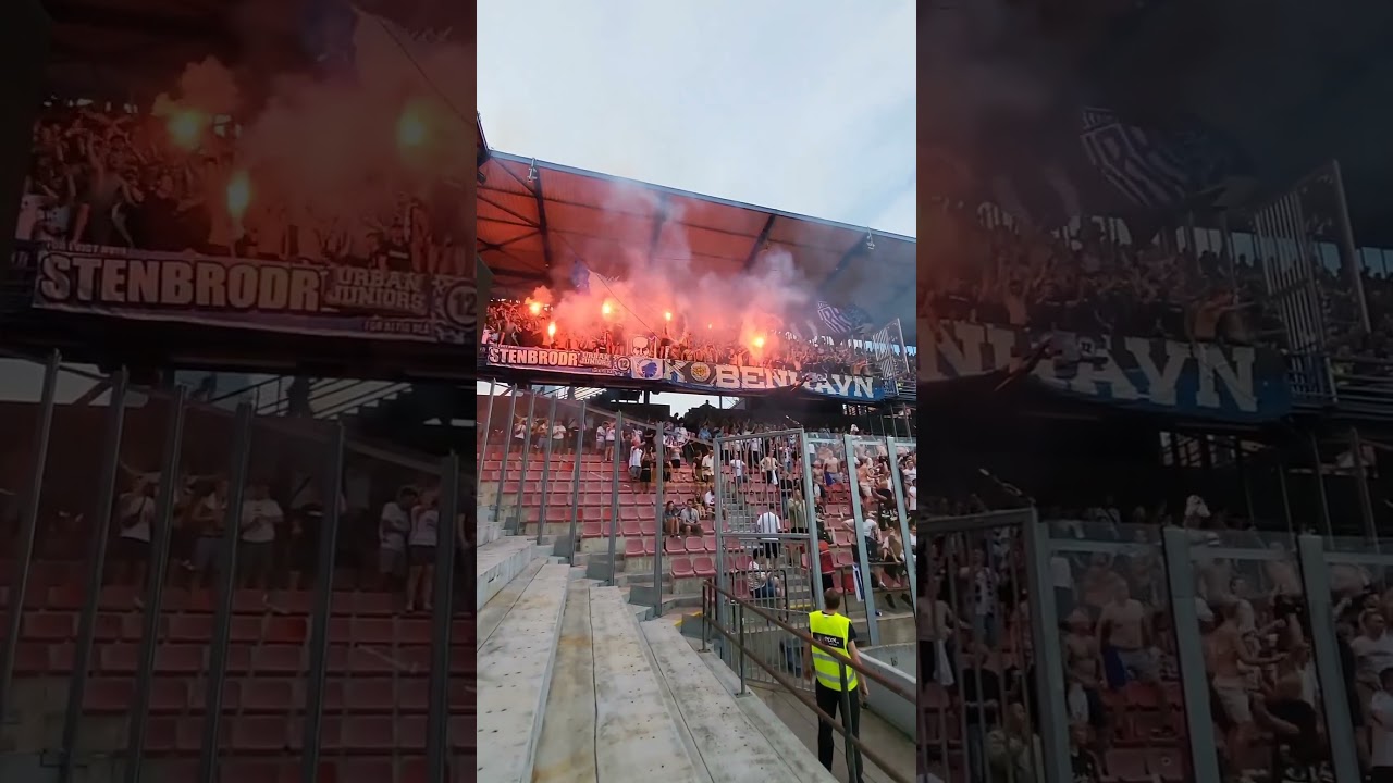 FC K&oslash;benhavn 🇩🇰 vs Sparta Prague 🇨🇿  #football #ultras #footballshorts #denmark #czech