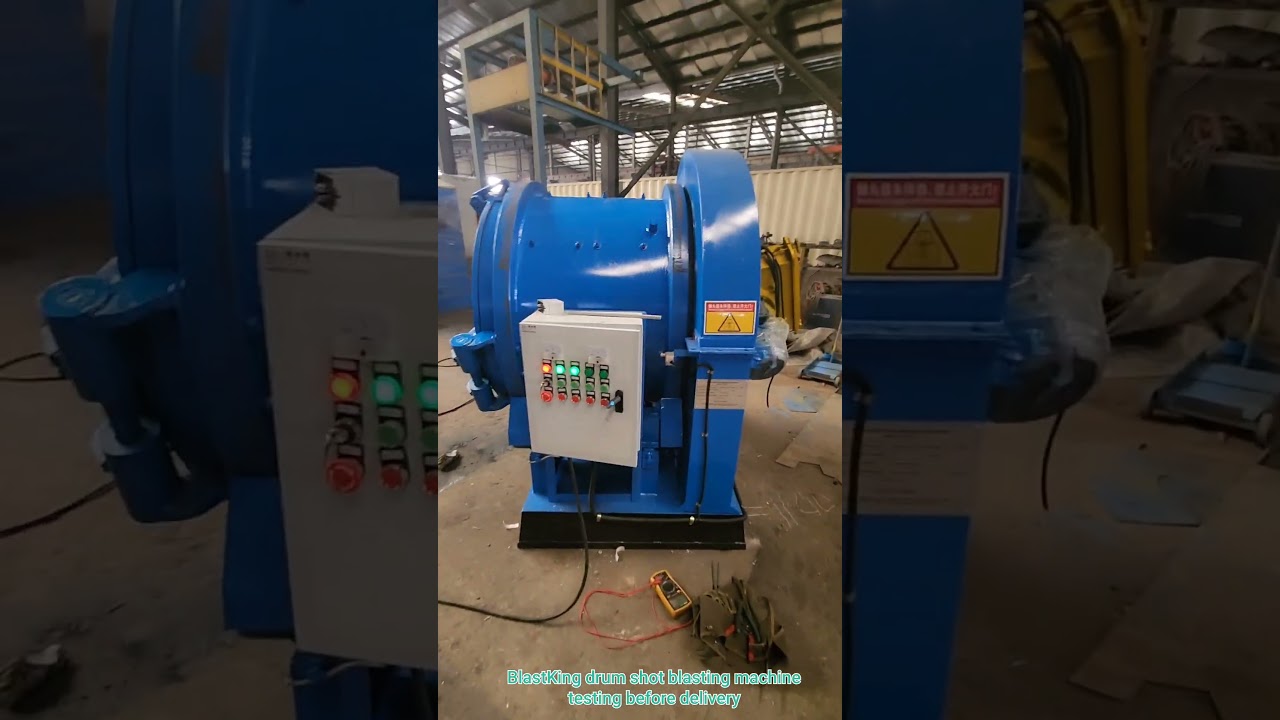 BlastKing Drum Shot Blasting Machine &ndash; Commissioning & Working at Customer Workshop in Belarus 🔄💥🇧🇾