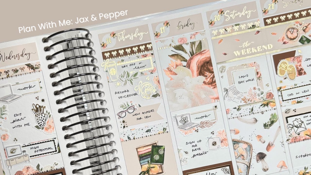 Plan With Me | Jax & Pepper | Rich Autumn 