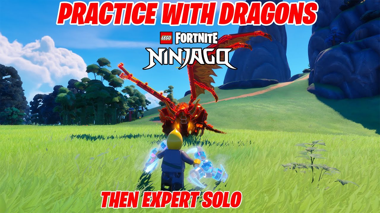 Dancing With Dragons! | Practice First then Expert World | Lego Fortnite NINJAGO
