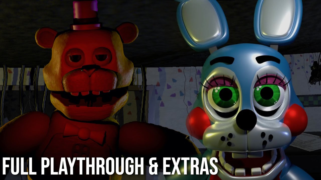 Fredbear's Workshop: Remastered - Full Playthrough Nights 1-5 & Extras (No Commentary)