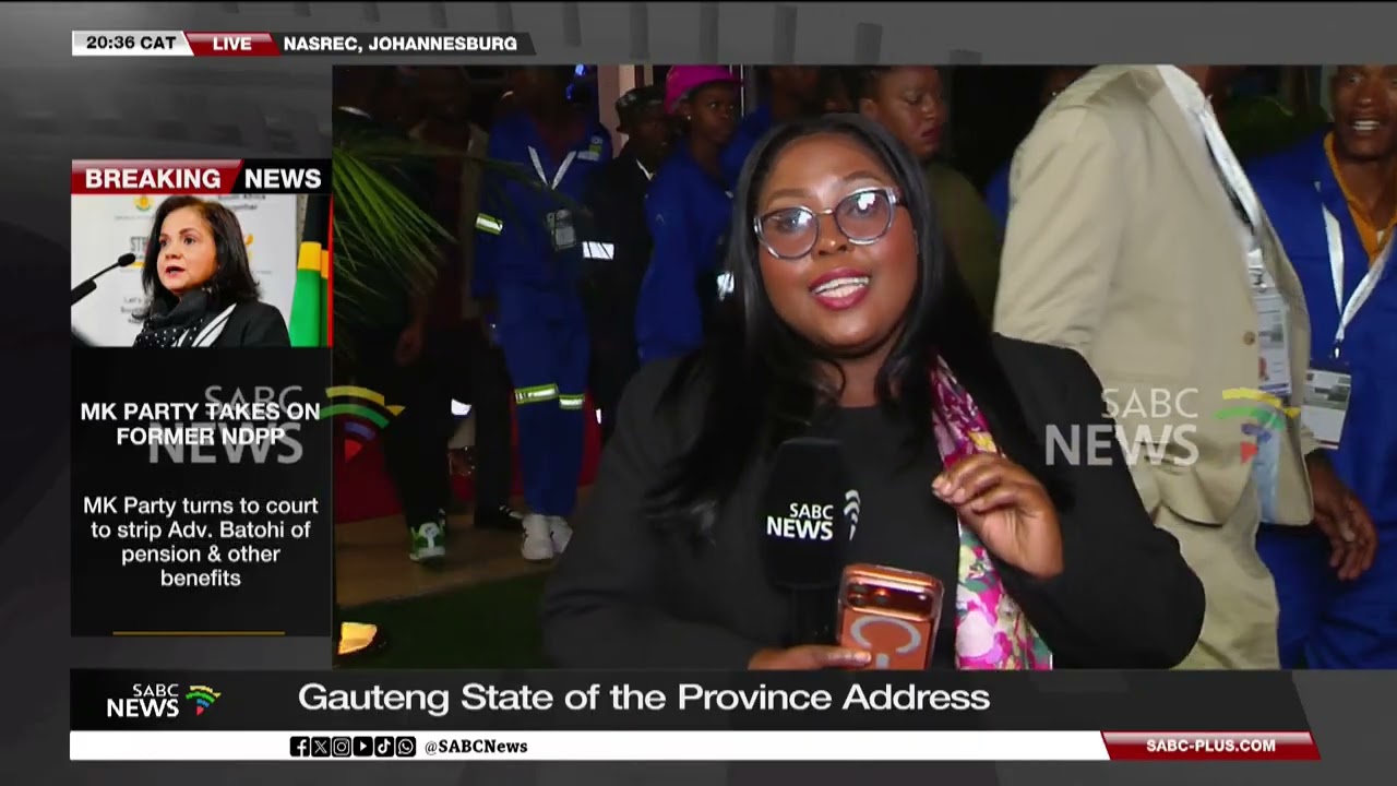 Panyaza Lesufi delivers the 2026 State of the Province Address this evening