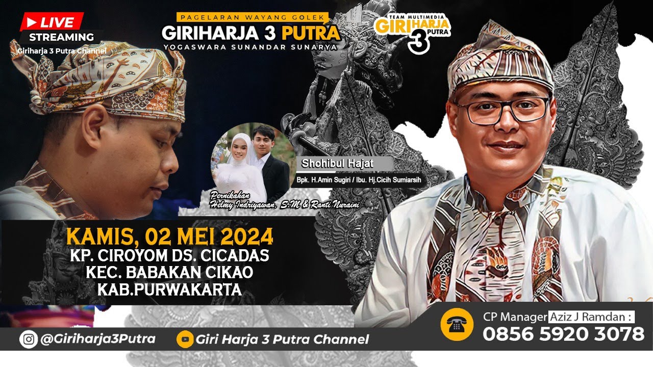 🔴LIVE LAKON : BAMBANG TRISNA DEWA || GIRIHARJA 3 PUTRA - YOGASWARA SUNANDAR | 02/05/24 #gh3p