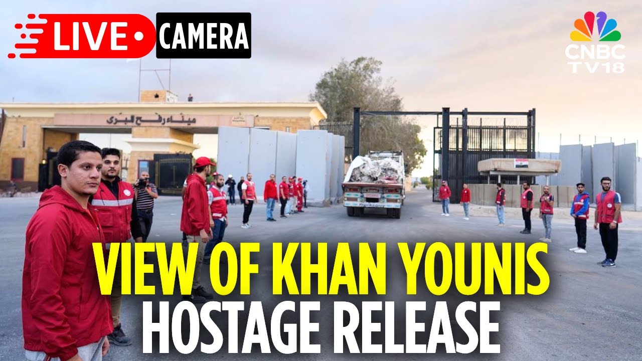 Gaza LIVE: View of Khan Younis As Israeli Hostage Being Released | Israel Hamas Ceasefire Deal| N18G
