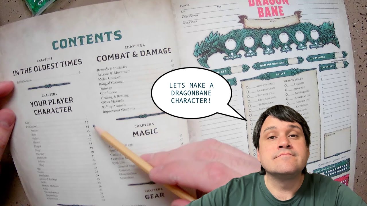 Lets make a Dragonbane character! [TLGS ep25]