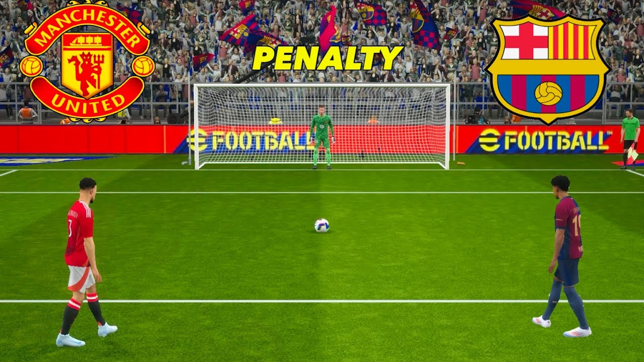 MANCHESTER UNITED VS FC BARCELONA PENALTY SHOOTOUT | MUN VS FCB HIGHLIGHTS