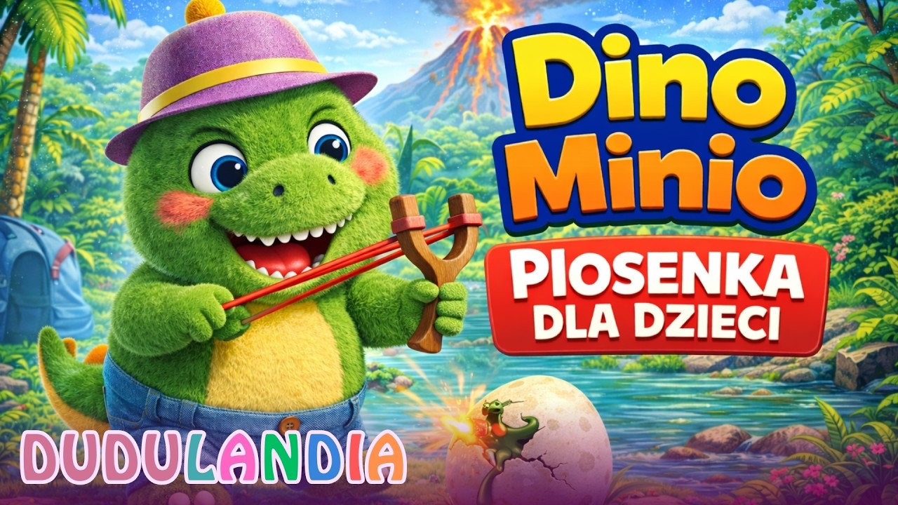 Dino Minio Psotnik 🦖 | Zabawna Piosenka dla Dzieci | Dudulandia