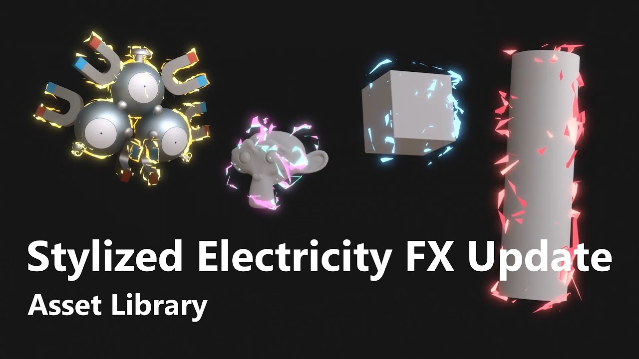 Blender Stylized Electricity FX Update｜Free Asset Library