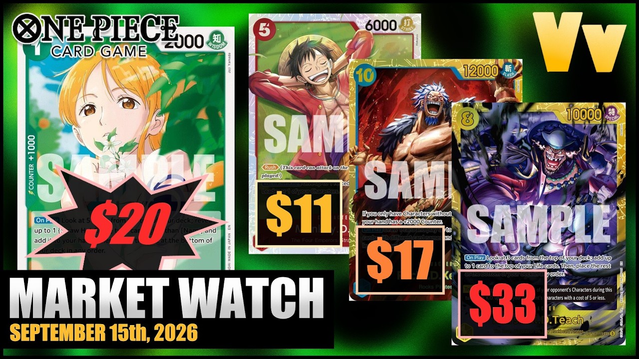 One Piece TCG: Обзор рынка на 15 сентября 2026 года &mdash; цены на OP17 начинают стабилизироваться