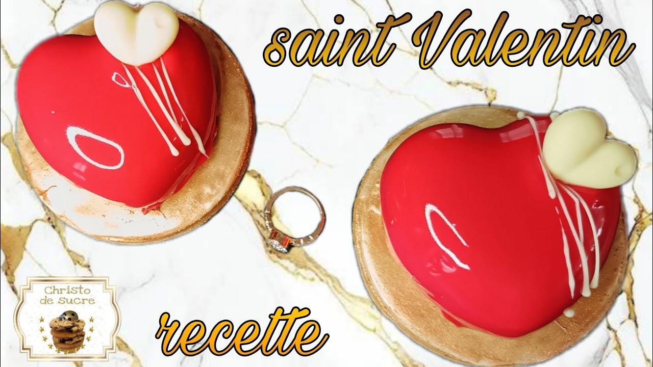 La recette de st Valentin, ganache montée chocolat au lait insert orange sanguine sablé tonka 6pers
