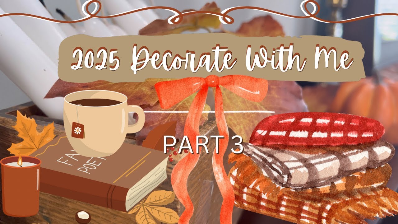 🍂FALL LIVING ROOM DECORATE WITH ME🍂 #falldecorating 