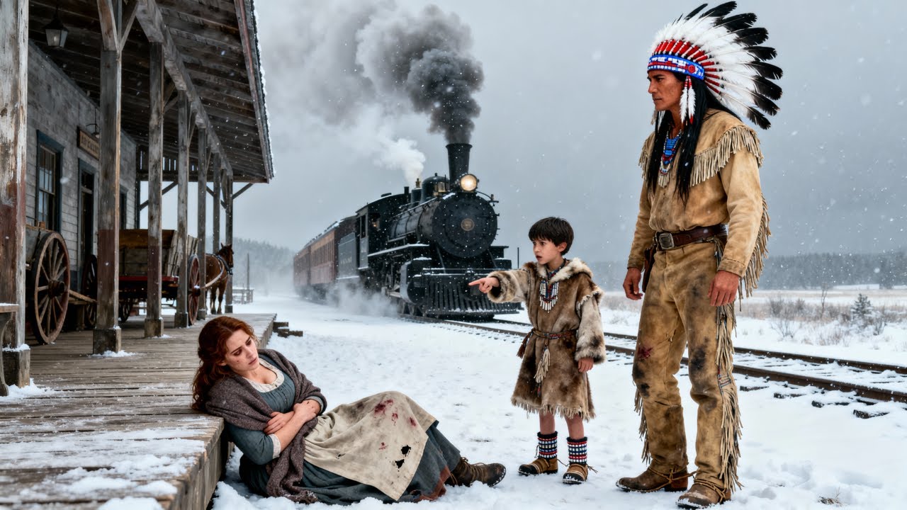 The Apache Warrior Froze When His Son Recognized the Barefoot Bride in the Snow