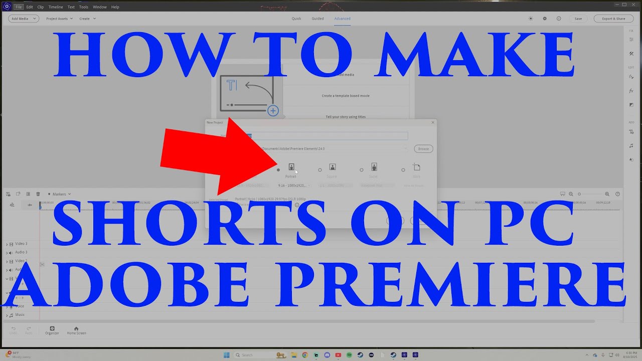 How To Upload a Short to YouTube From Your PC Using Abode Premiere Elements