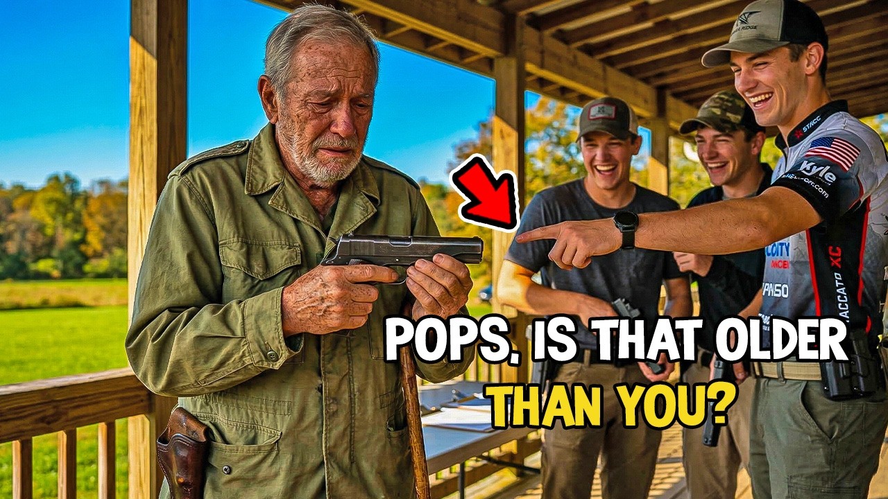 Young Shooters Laughed at His Antique 1911 — The Old Veteran's Grouping Stunned the Range