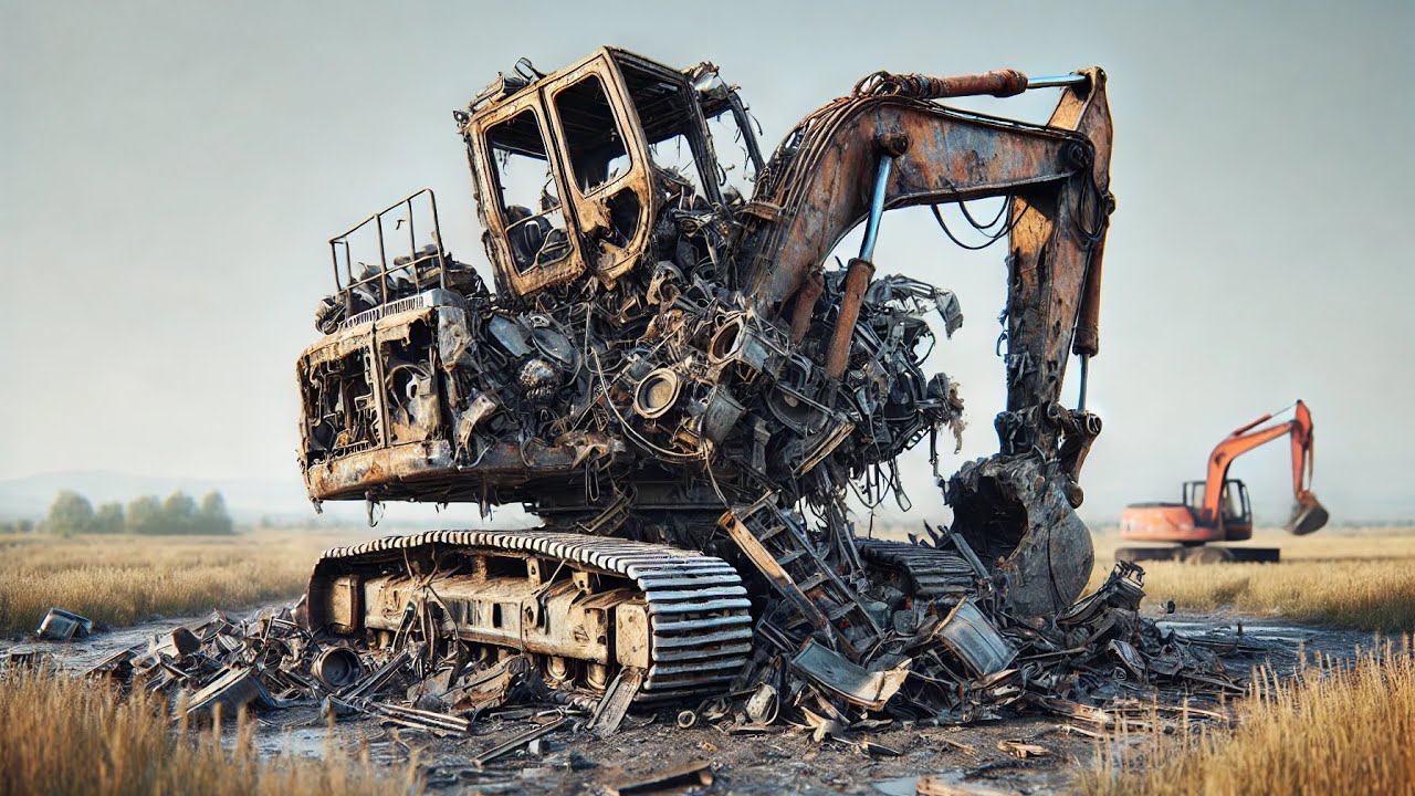 Restore Fully Destroy Excavator into new excavator Machine