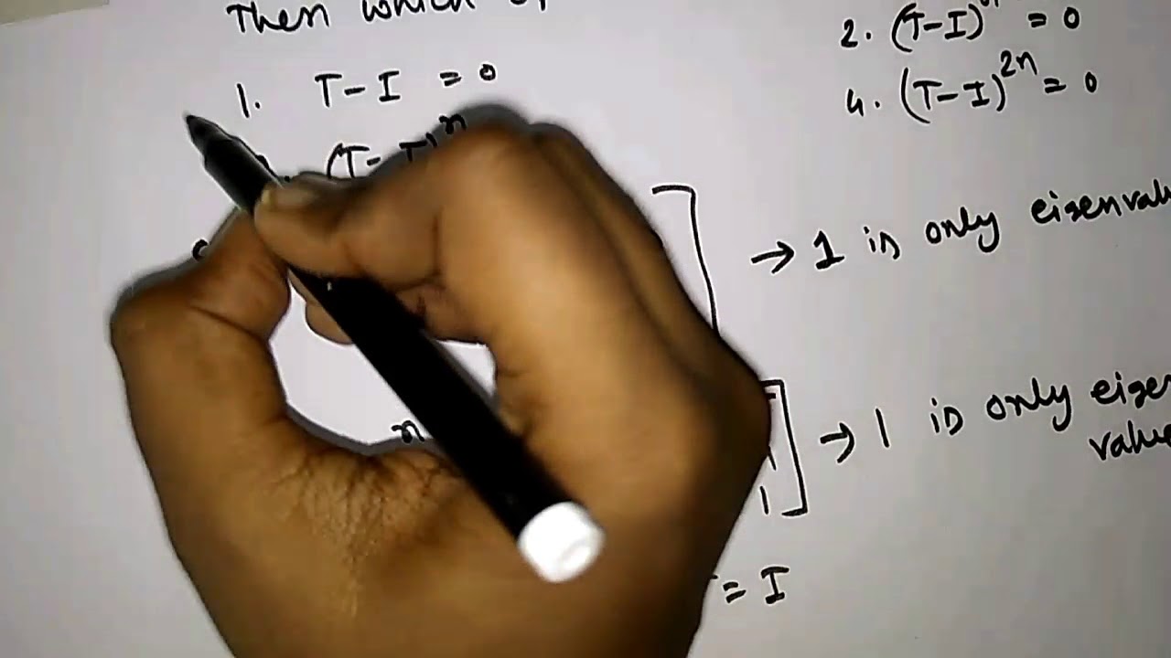 Q. 69 csir net June 2018 on linear algebra