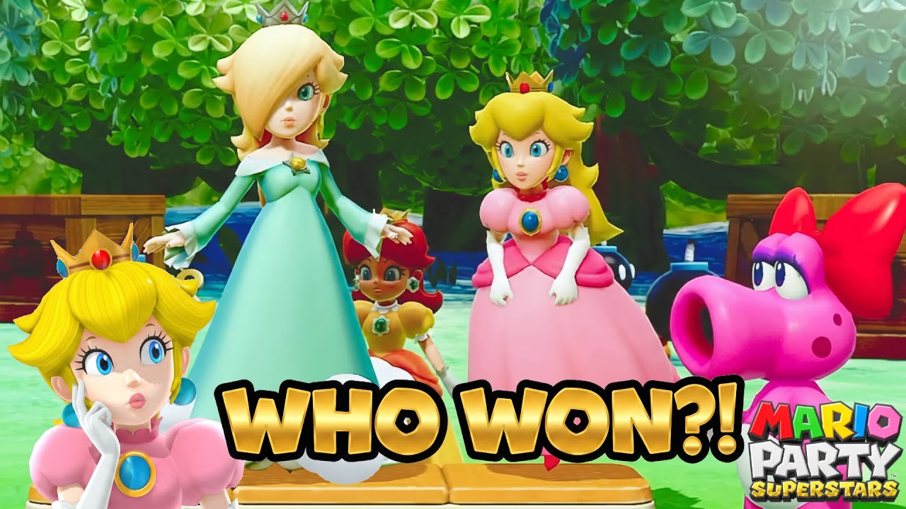 Mario Party Superstars Coin Battle Peach vs Daisy vs Rosalina vs Birdo CPU Master 10 Rounds