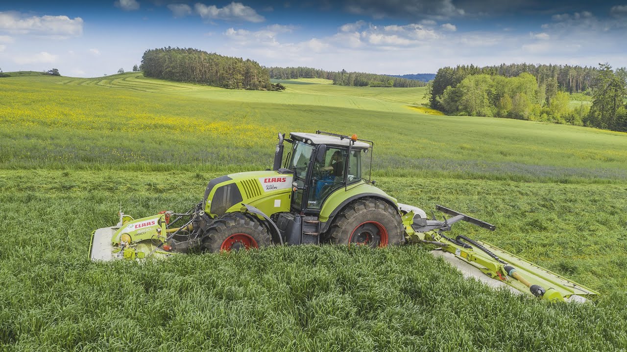 Senáže 2019 - CLAAS Axion 840 + Disco 3200FC + Disco 1100C