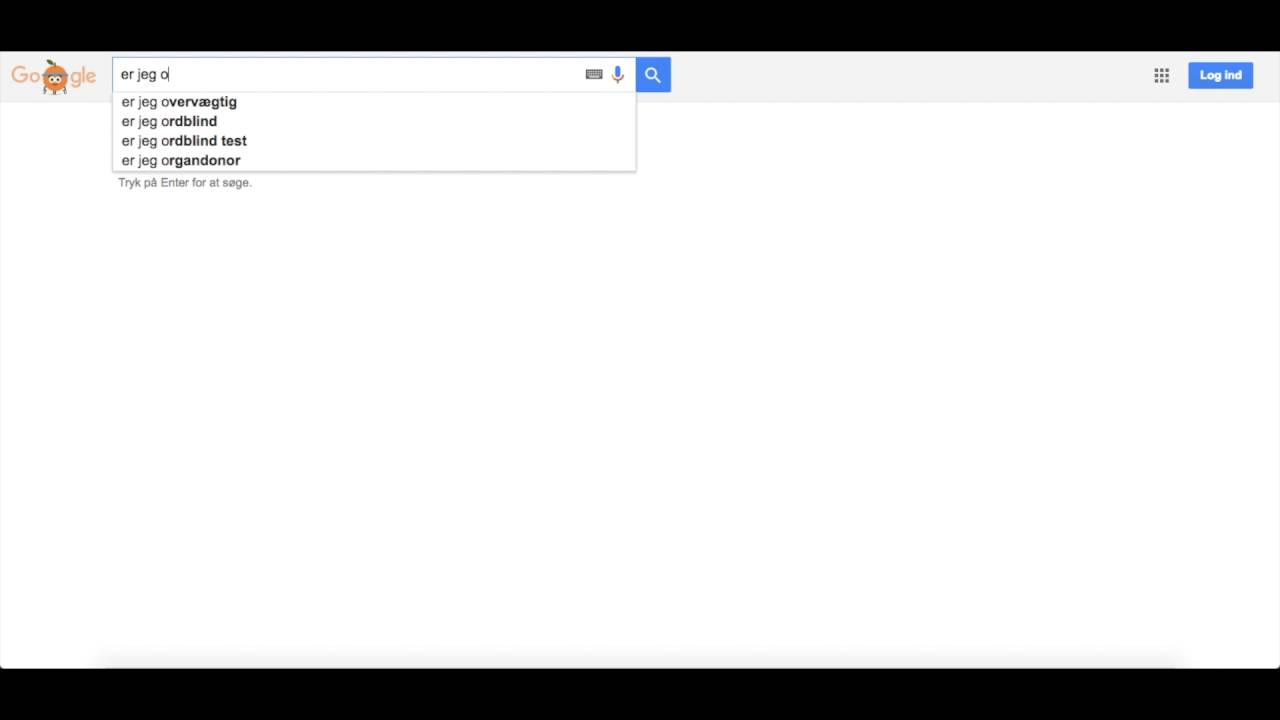 Søgeforslag med Google - Ordtavlen