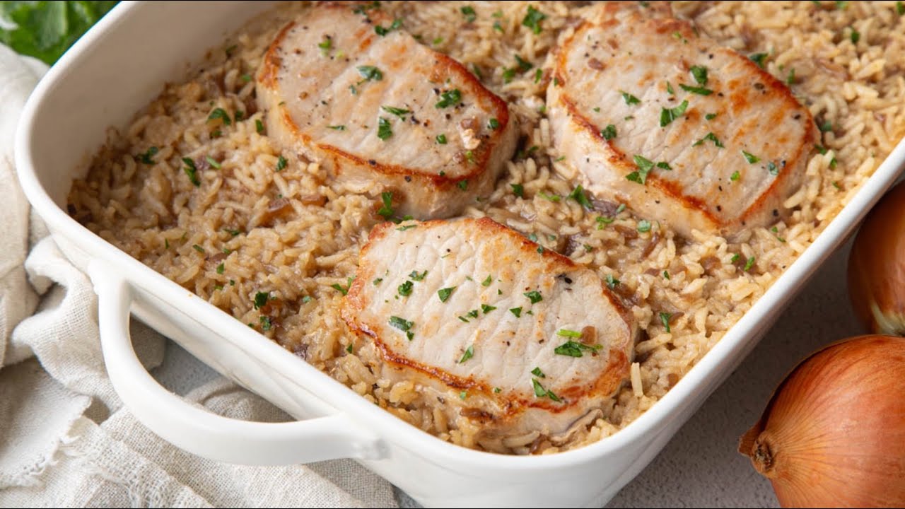 Pork Chops and Rice Casserole