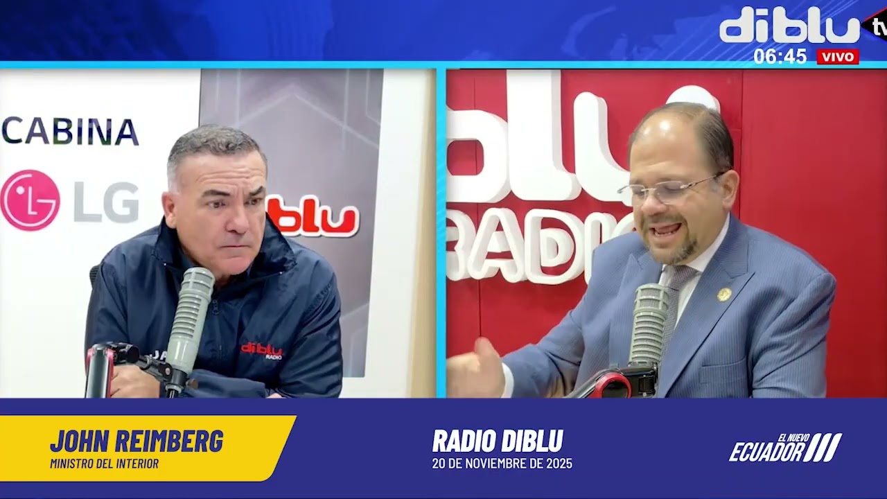 Entrevista Ministro del Interior John Reimberg en radio DiBLU