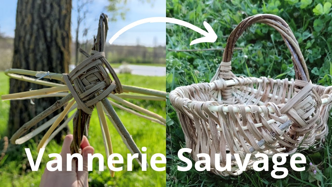 Comment faire la structure d&rsquo;un panier sur arceau | Vannerie sauvage #3