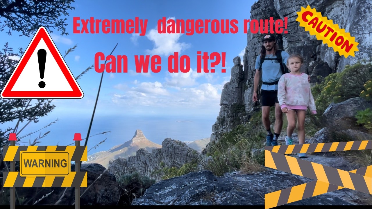 Extremely Dangerous Route - Hiking Table Mountain with my 5 year old!!